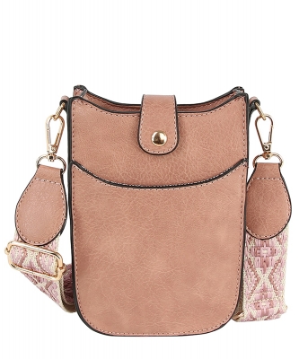 Fashion Cell Phone Purse Crossbody Bag LQ279-1Z DARK BLUSH